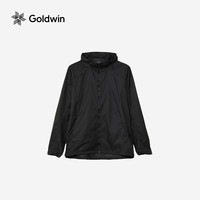 Goldwin夏季风壳皮肤衣户外防泼水防小雨可打包外套男女同款 BK/黑色 XS