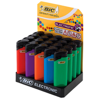 比克（BIC）法国 XP2家用20支 高压电子明火打火机一次性防爆彩色普通火机