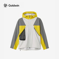 Goldwin秋PERTEX SHIELD AIR轻量外套防小雨徒步登山夹克男女同款 MF/黄灰色