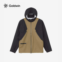 Goldwin秋PERTEX SHIELD AIR轻量外套防小雨徒步登山夹克男女同款 LJ/黑褐色