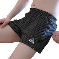 浪莎男士内裤宽松纯棉阿罗裤居家大码舒适透气睡裤平四角短裤头 3XL【80-90kg】