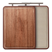 OOU菜板乌檀木双面擀面板切菜板 家用案板抗菌防霉 厨房厨具砧板 大号加厚（450*315*20mm） 长方形