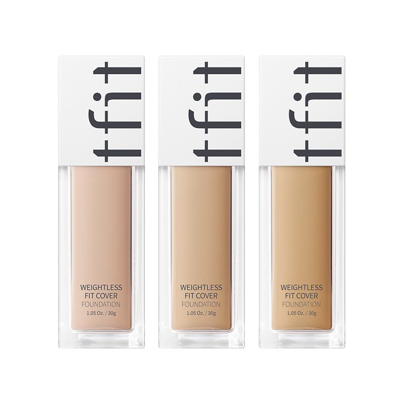 TFIT粉底液新版本持久不脱妆遮瑕昼夜无暇白盖恒彩极光黑盖30g