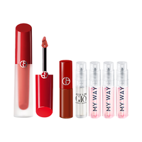 ARMANI beauty 阿玛尼彩妆 红管缎光唇釉 #02冷冽雾桃 4ml