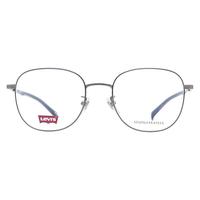 李维斯(Levi's)眼镜框男款圆框钛材时尚远近视光学眼镜架LV7099/F 6LB 51mm 6LB蓝色/枪色
