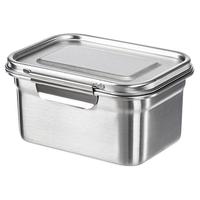 霜山不锈钢保鲜盒老式便当打饭盒冰箱密封冷冻食物收纳盒