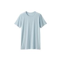  MUJI/無印良品 莱赛尔 男士圆领短袖T恤  灰色 S