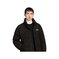 GXG男装 白鸭绒拼接立领男羽绒服短外套 24年冬季 城市轻户外 黑色 175/L