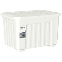 SPACEXPERT 空间专家 衣物收纳箱塑料整理箱36L白色 1个装 带轮