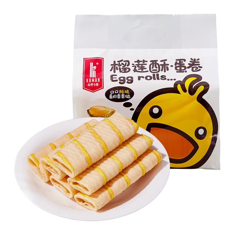 咔啰卡曼 榴莲酥蛋卷 218g