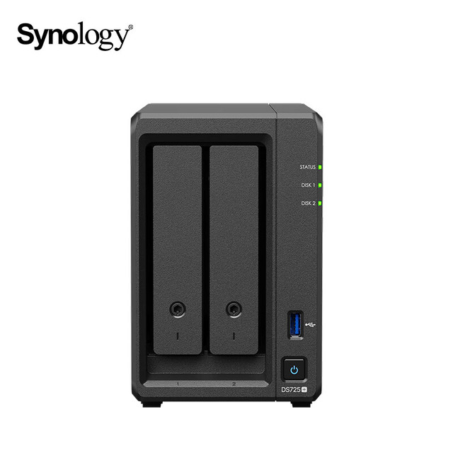 PLUS会员：群晖 Synology nas存储DS723+DS725+私有云网络存储家用文件服务器群辉企业万兆局域网快照防病毒集中存储备份网盘数据