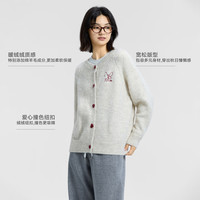 美特斯邦威毛衣女2025冬季新款休闲撞色扣毛衣开衫柔软舒适上衣女