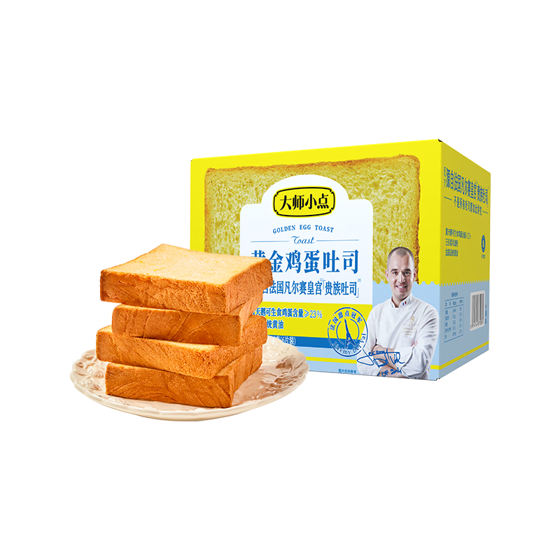  大师小点 吐司面包  300g*1箱 袋装 300g