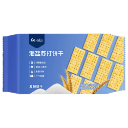 KE·OLA 海盐苏打饼干400g 休闲零食
