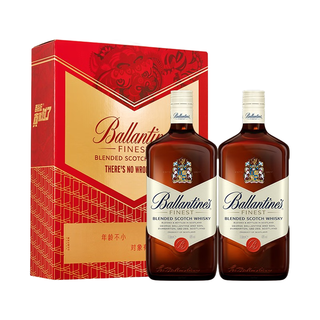 百龄坛 Ballantine’s）特醇苏格兰威士忌  1000ml*2支装 进口洋酒