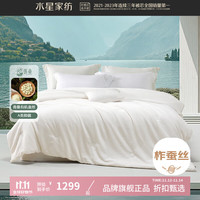 水星家纺 A类100%蚕丝冬被全棉提花面料秋冬蚕丝被子 青桑·慢时光全棉蚕丝冬被220x240cm