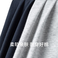 舒雅(Schiesser)男士舒美棉3A抗菌长袖长裤保暖秋衣秋裤套装E5/23918W E5/23923W【圆领】碳黑 3XL 【100-110公斤】