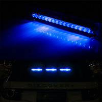 浮士德 汽车装饰灯太阳能爆闪灯防追尾警示灯霹雳游侠灯LED灯车内跑马灯 防追尾爆闪警示灯 蓝色/支