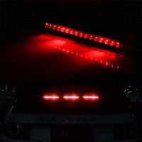 浮士德 汽车装饰灯太阳能爆闪灯防追尾警示灯霹雳游侠灯LED灯车内跑马灯 防追尾爆闪警示灯 红色/支
