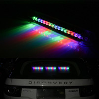 浮士德 汽车装饰灯太阳能爆闪灯防追尾警示灯霹雳游侠灯LED灯车内跑马灯 防追尾爆闪警示灯 彩色/支