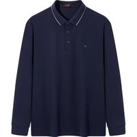 【不变形领】柒牌长袖polo衫男2024春夏商务休闲男士翻领T恤