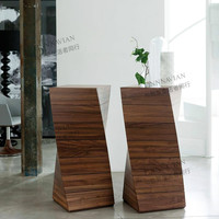 芬·纳维亚 FINNNAVIAN 芬纳维亚传承 意式极简斗柜艺术收纳实木储物柜(pirouette旋转)