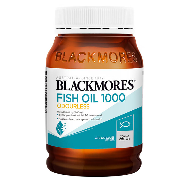 BLACKMORES 澳佳宝 无腥味 深海鱼油胶囊 400粒