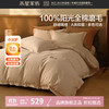水星家纺 A类抑菌全棉磨毛四件套纯棉暖绒秋冬床单枕套被罩套件 北欧·星暖费尔岛磨毛四件套1.8米床