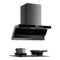 美的（Midea）高温蒸汽洗排油烟机 24立方大吸力顶侧双吸抽油烟机变频巡航 智能烟灶联动套装 挥手智控AK5 PLUS 蒸汽洗【搭配5.2kw防干烧灶】天然气套装 ⭐蒸汽洗【搭配5.2kw防干烧灶】天然气套装