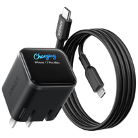  Anker/安克 60W 充电器套装+C-L线  单Type-C口 线充套装 黑 45W