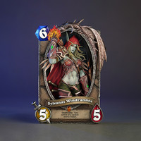 暴雪 女王归来！《炉石传说》“希尔瓦娜斯·风行者”卡牌艺术相框分享