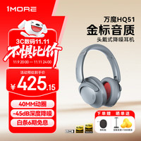 1MORE HQ51头戴式蓝牙耳机SonoFlow Pro版 银色