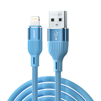 PISEN 品胜 马卡龙 Lightning 2.4A 数据线 PVC 1.2m 深海蓝