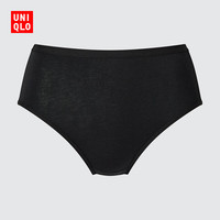优衣库女装莫代尔混纺短裤/高腰三角内裤25秋冬479200 09 黑色 2XL /165/100
