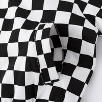 迪士尼宝宝 【黑白方格撞色】男童外套儿童潮酷运动卫衣外套婴幼春秋百搭夹克