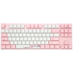 阿米洛 VA87M 桜 87键 有线机械键盘 粉白 Cherry红轴 无光
