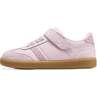 SKECHERS斯凯奇儿童德训鞋休闲鞋魔术贴男童黑白板鞋运动小白鞋 310577L-LTPK 【魔术贴】 27.5码