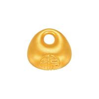 明牌珠宝古法黄金小福锁工艺品足金秤砣福字摆件AFQ0135