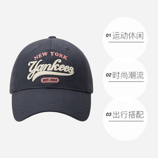 MLB男帽女帽运动帽学院风鸭舌帽帽子遮阳棒球帽 F