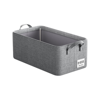 邦尼美家 BANNMEIJIA3只装衣服收纳箱家用衣柜衣物分层整理箱宿舍大号储物箱 米白色 烫银白-3只装【牛津布 可水洗】