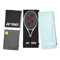 尤尼克斯（YONEX）球拍套拍包网球拍/羽毛球拍绒布套便携款拍袋yy球拍保护套 BA297CR黑白