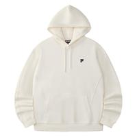 FILA FUSION斐乐潮牌款卫衣2025秋季男女款时尚连帽上衣 牧筠白-IV M