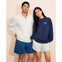 Abercrombie & Fitch女装25春季美式经典LOGO毛圈布复古宽松圆领长袖卫衣152-5147 海军蓝 L (165/104A)