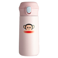大嘴猴保温杯女生泡茶杯可爱创意便携水杯办公室 仙女粉380ml 【商超同款】仙女粉380ml+弹盖