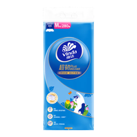 维达(Vinda)抽纸 超韧Plus挂抽纸巾3层M码 悬挂式大尺寸 280抽*单提
