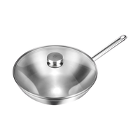ZWILLING 双立人 海外原产德国Plus系列单柄无涂层不粘锅不锈钢炒锅30cm
