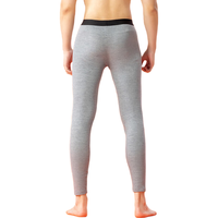 宜而爽加绒加厚保暖裤男士5A级抗菌打底高弹力秋裤 浅花灰 175/XL