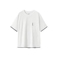 Semir/森马 撞色拼接假两件 男士短袖T恤