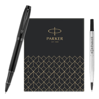 派克（PARKER）宝珠笔 圆珠笔 签字笔 商务 男女练字文具套装 IM理性黑宝珠笔+笔芯礼盒 IM 理性黑 笔芯礼盒