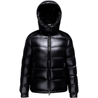 波司登(BOSIDENG)25羽绒服男女于适同款短款90绒鹅绒泡芙外套B250243110 曜金黑-亮光8613 S 160/84A充绒量177g 体重约100-110斤